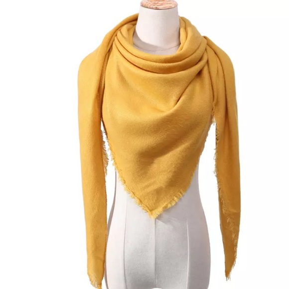 Solid Scarves Wraps Blue Burgundy Black Green Navy - Picture 5 of 8